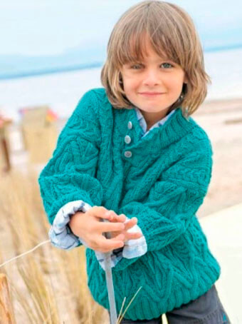  вязанный свитер для мальчика