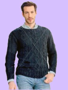 вязаный пуловер мужской