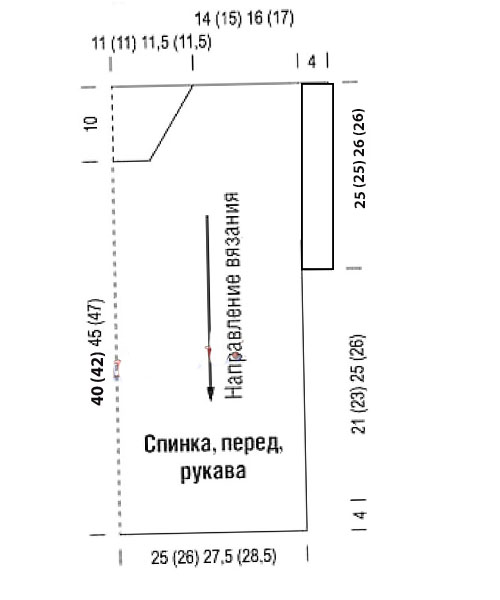 выкройка безрукавки