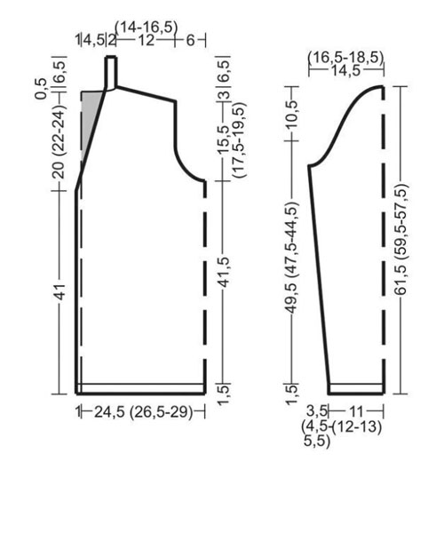 выкройка кардигана