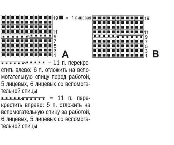 the scheme of the cardigan