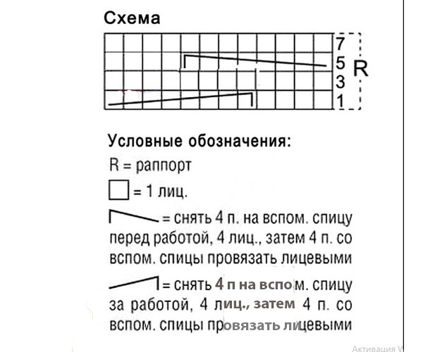 схема комбинезон спицами