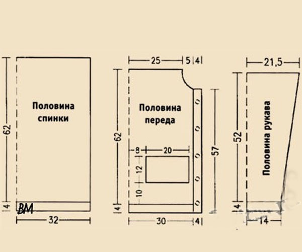 стильный жакет спицами