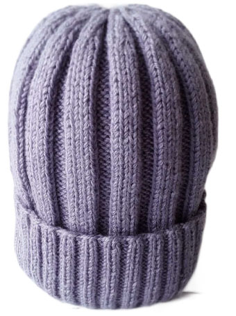 Мужская шапка спицами